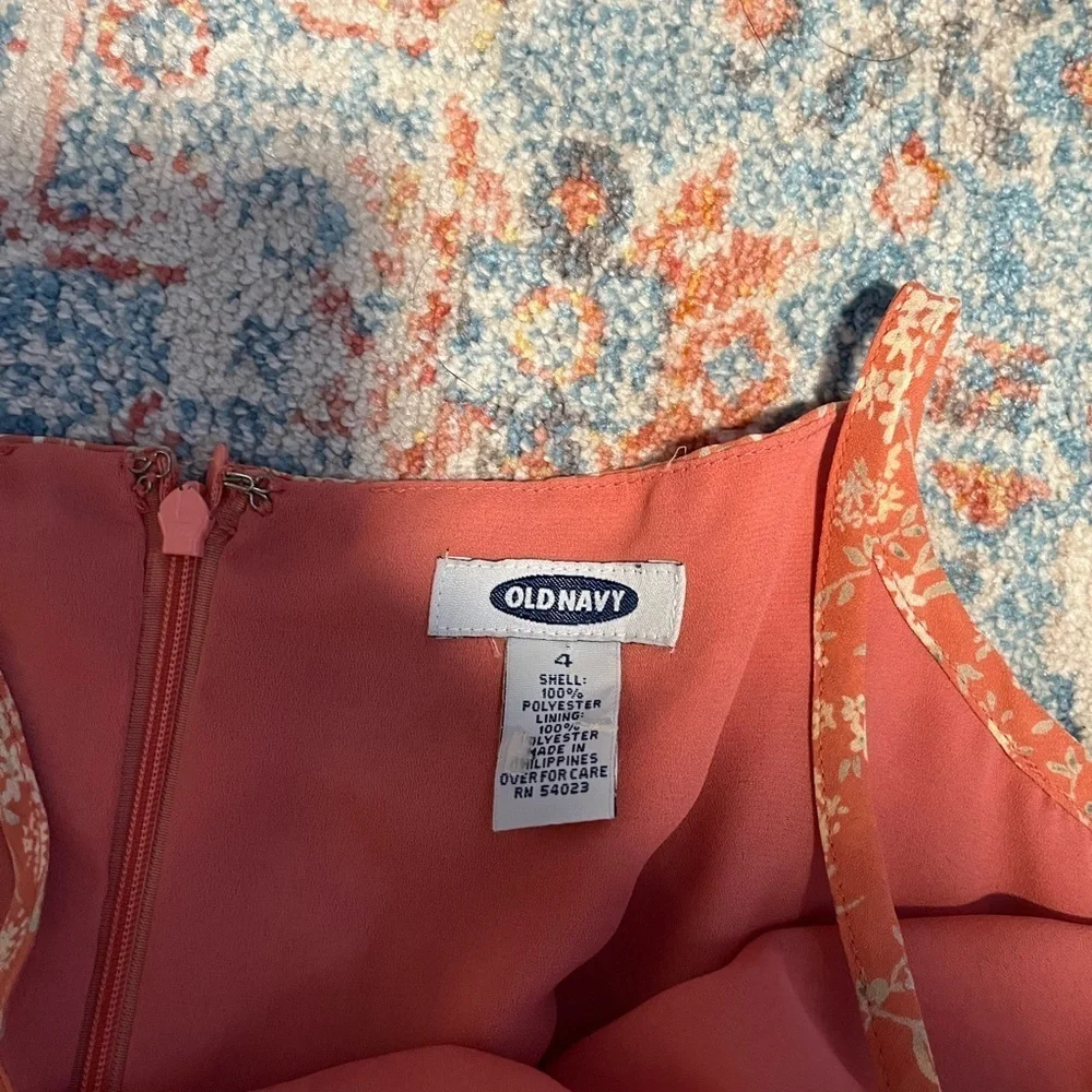 Old Navy vintage 90s square neck floral print spaghetti strap dress